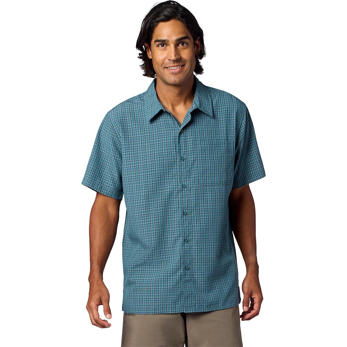 Image of Marmot Eldridge Novelty Classic Shirt - Men's Seafloor Mini Oliver Plaid, XXL