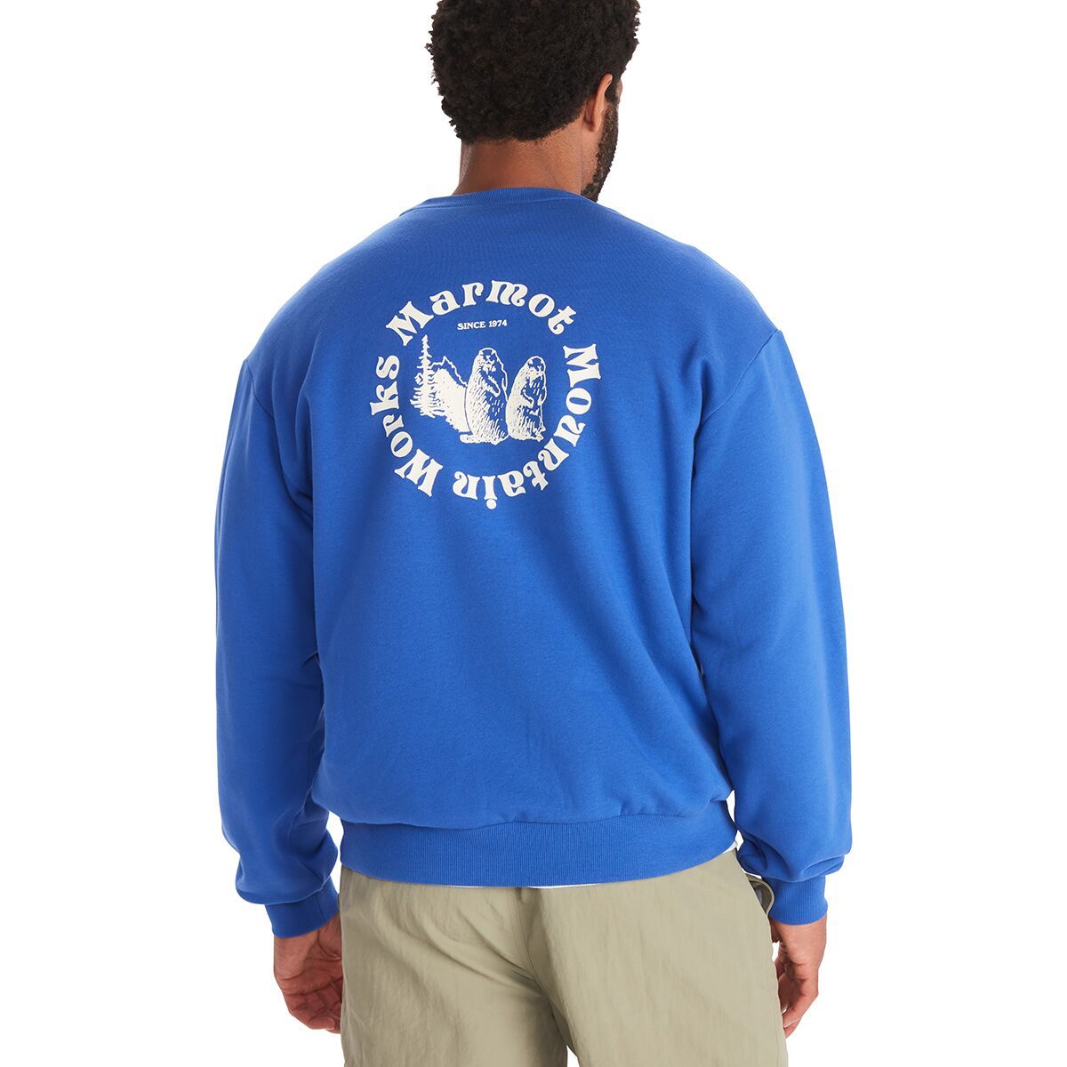 Marmot MMW Circle Heavyweight Crew Sweatshirt - Men's Trail Blue, XXL