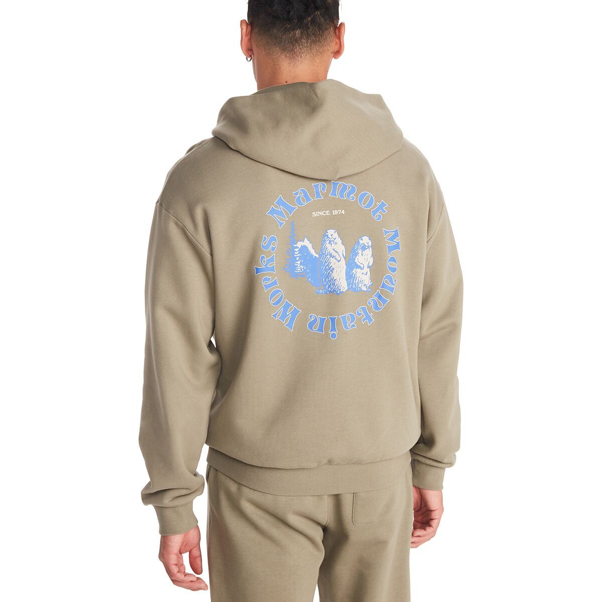 Marmot MMW Circle Heavyweight Full-Zip Hoodie - Men's Vetiver, XL