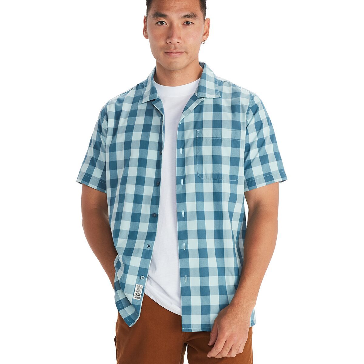 Marmot Muir Camp Novelty Shirt - Men's Cloud Blue/Dusty Teal, S