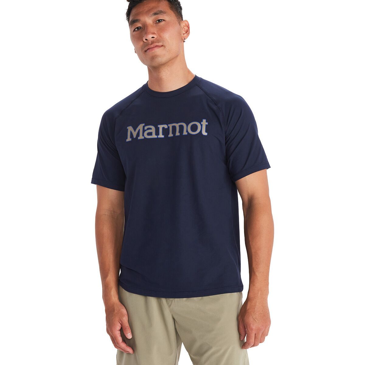 Image of Marmot Windridge Graphic Shirt - Men's Arctic Navy, S