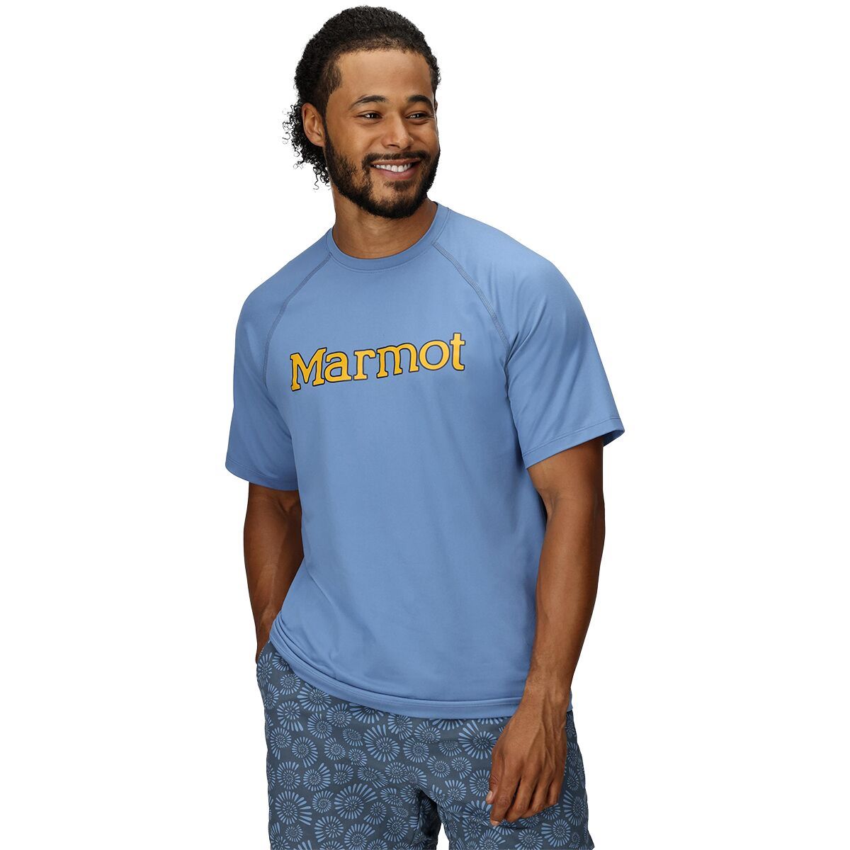 Image of Marmot Windridge Graphic Shirt - Men's Rain Cloud, XXL