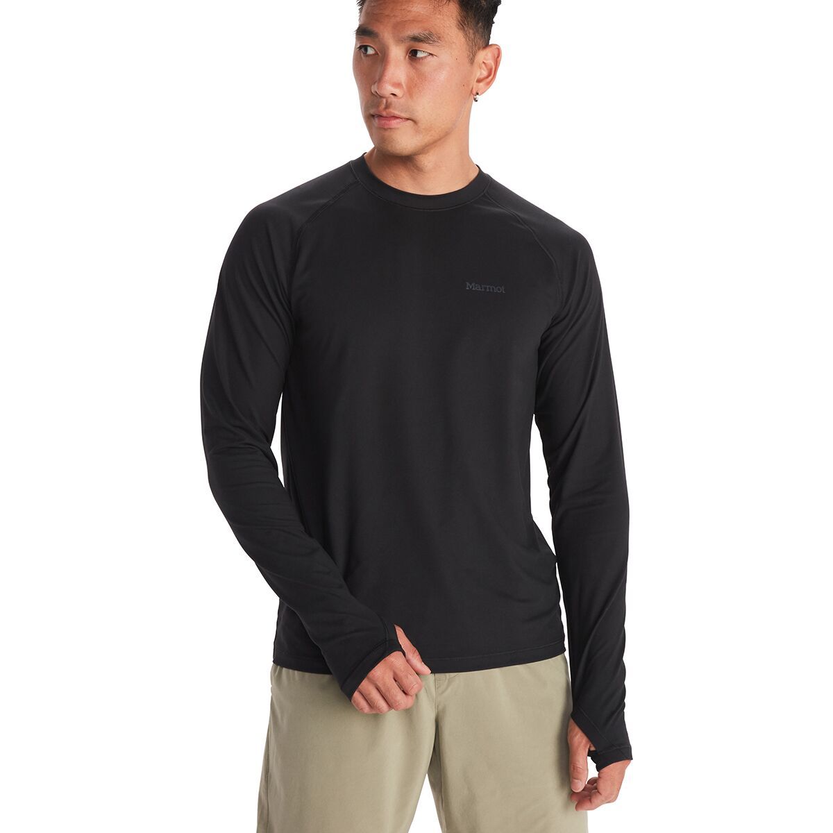 Image of Marmot Windridge Long-Sleeve Shirt - Men's Black, M