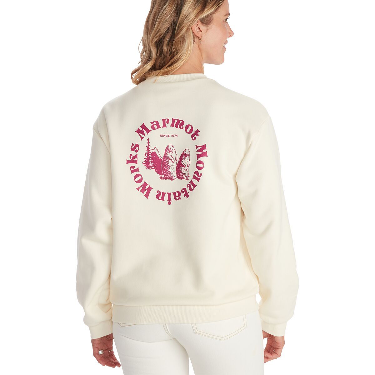 Marmot Circle Heavyweight Crew Sweatshirt - Women's Papyrus, S