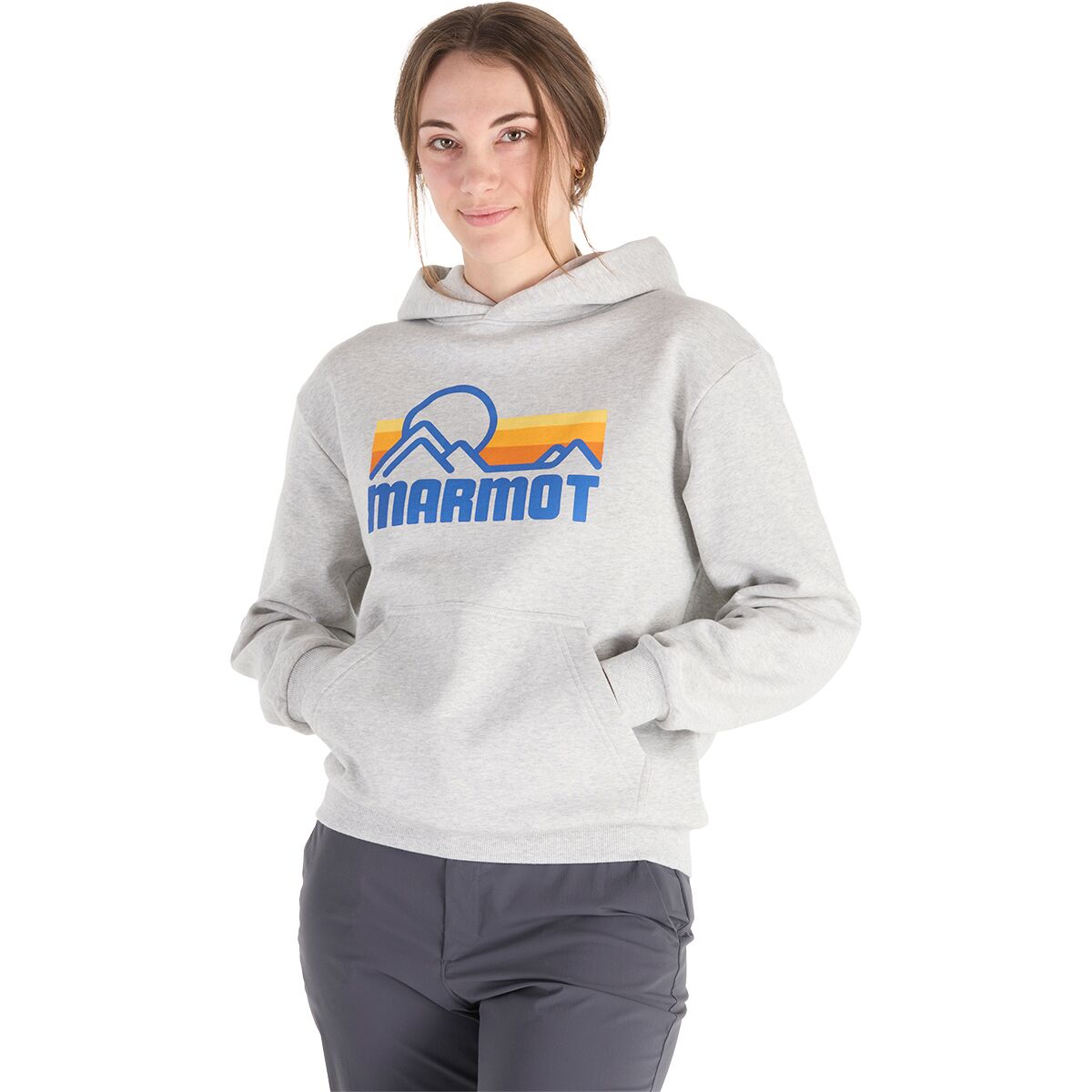 Image of Marmot Coastal Hoodie - Women's Light Grey Heather, L
