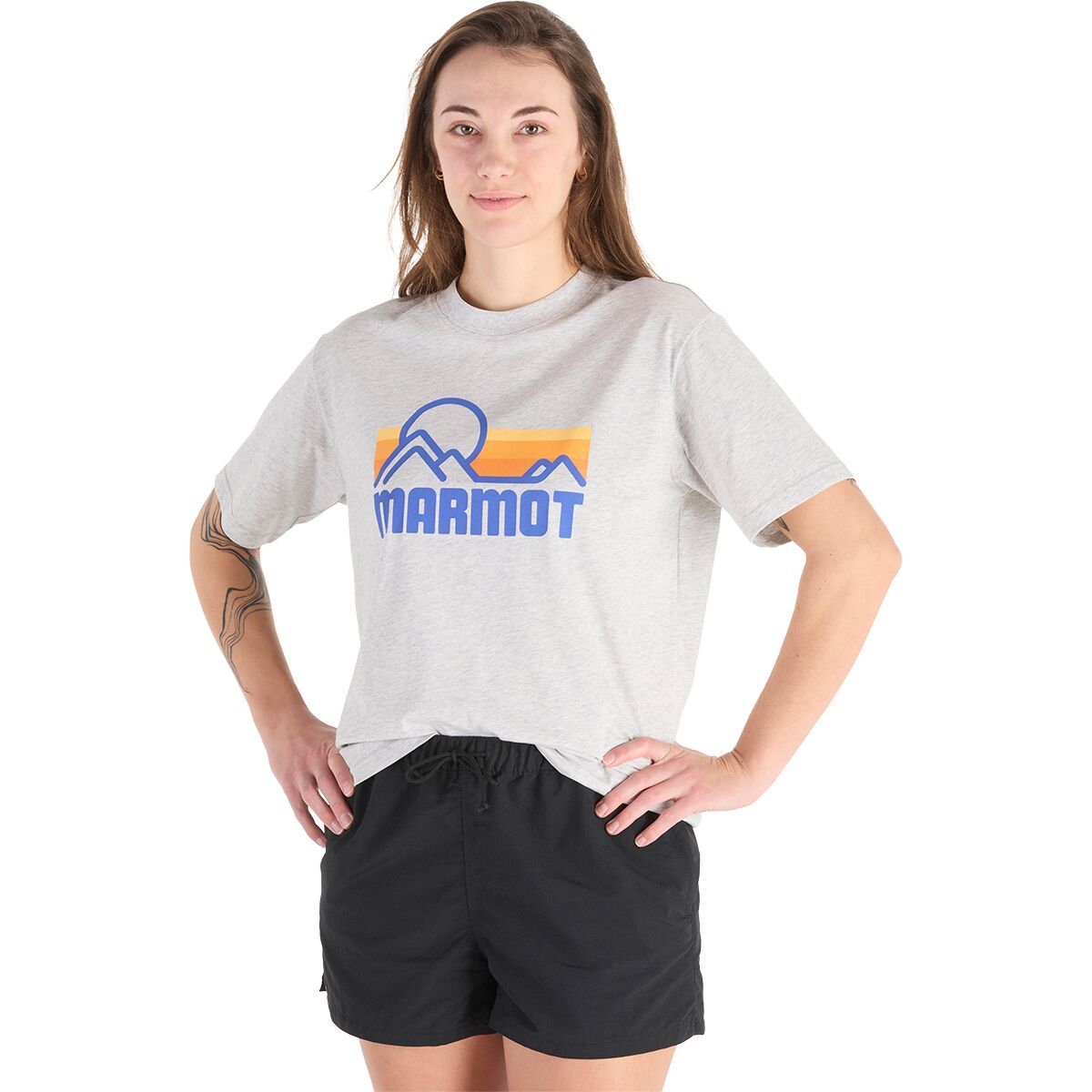 Image of Marmot Coastal T-Shirt - Women's Light Grey Heather, XL