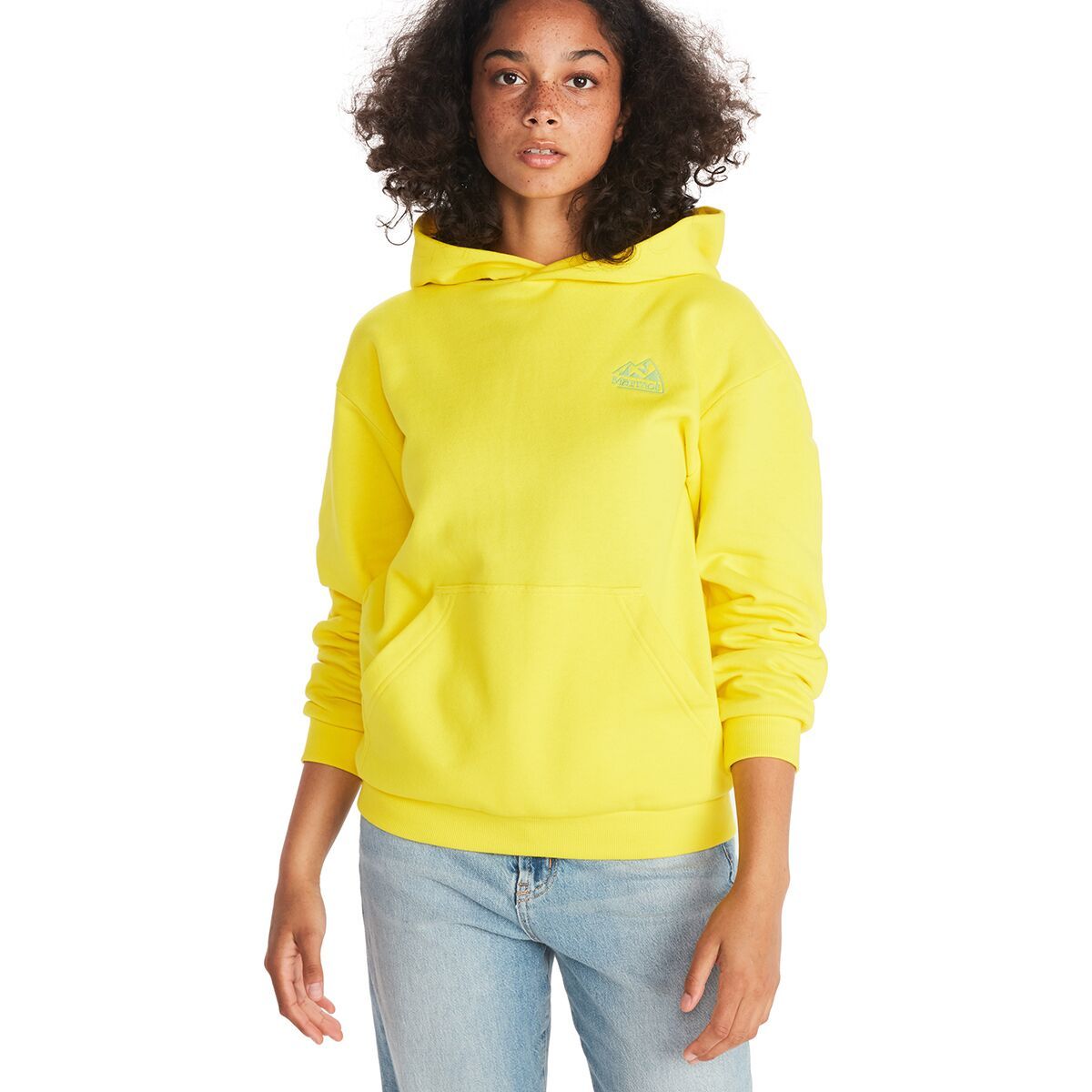Marmot Peaks Hoodie - Women's Yellow Blaze, M