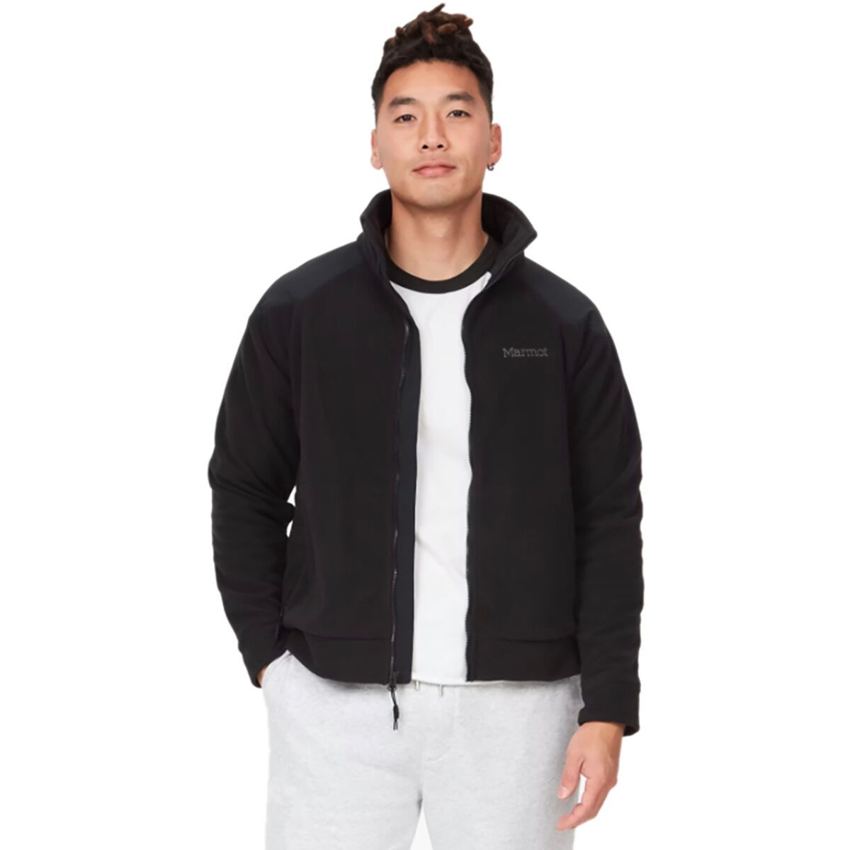 Marmot 87 PolarPlus Alpinist Fleece Jacket - Men's Black, S