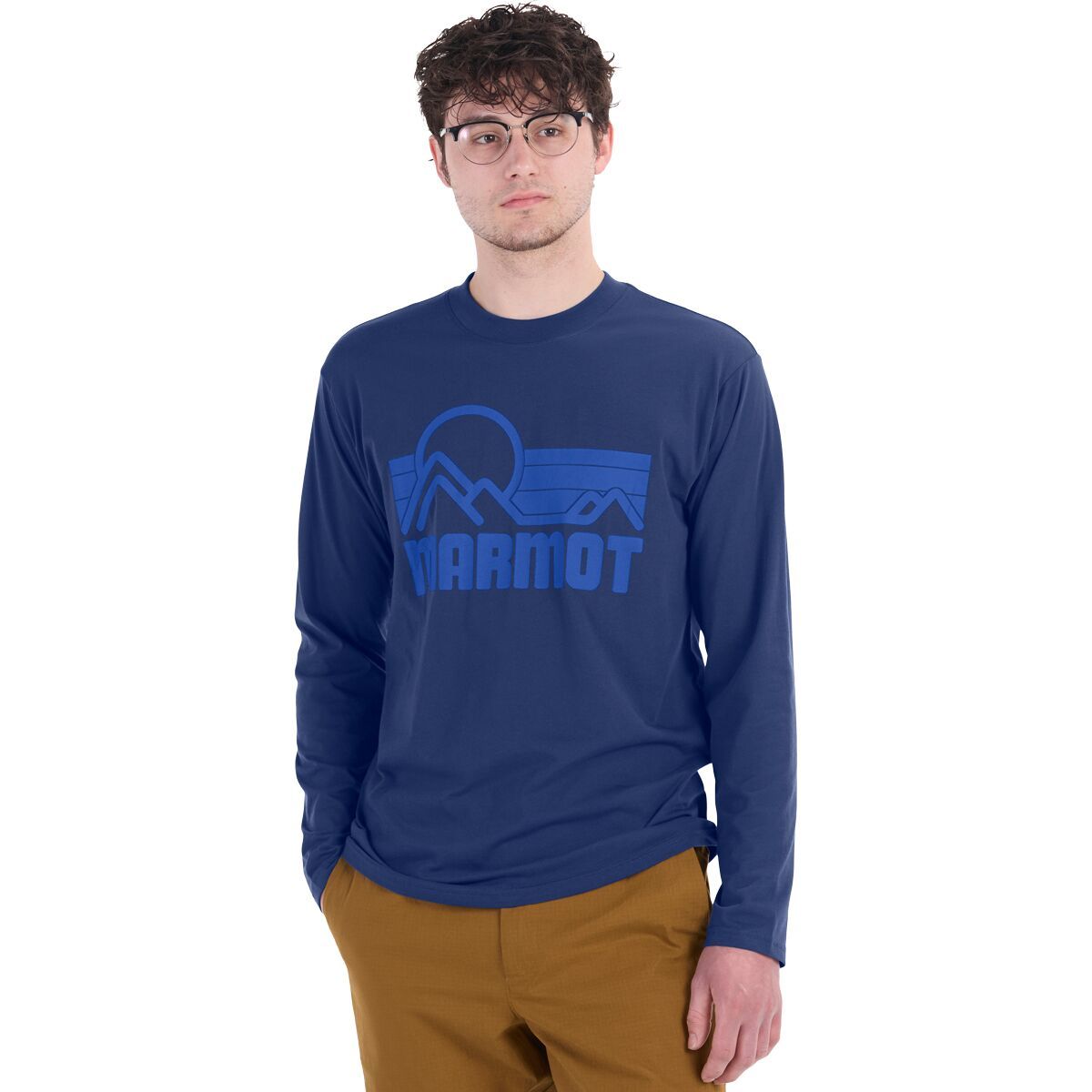 Image of Marmot Coastal Long-Sleeve T-Shirt - Men's Twilight Blue, L