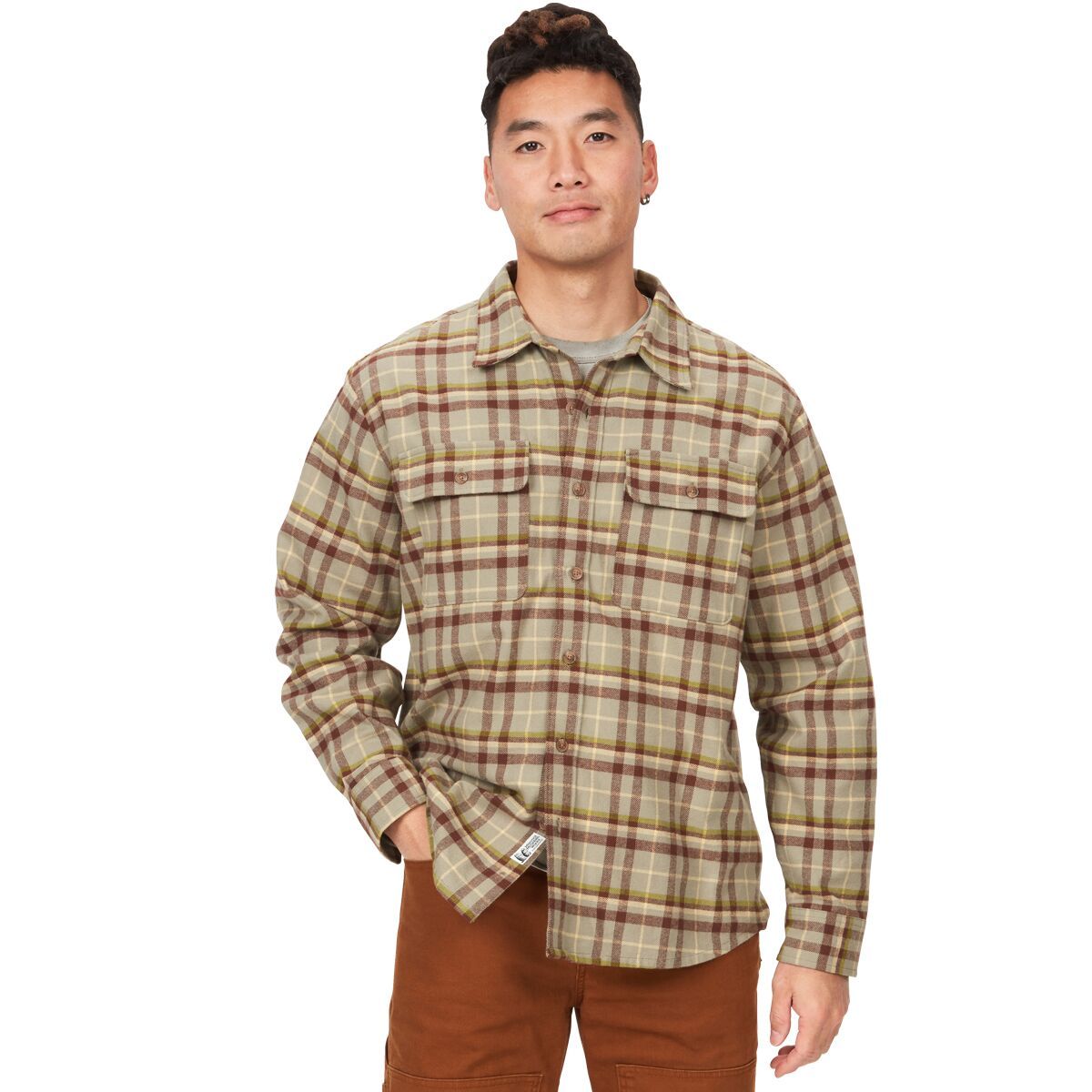 Marmot Doran Midweight Flannel Shirt - Men's Vetiver, XXL