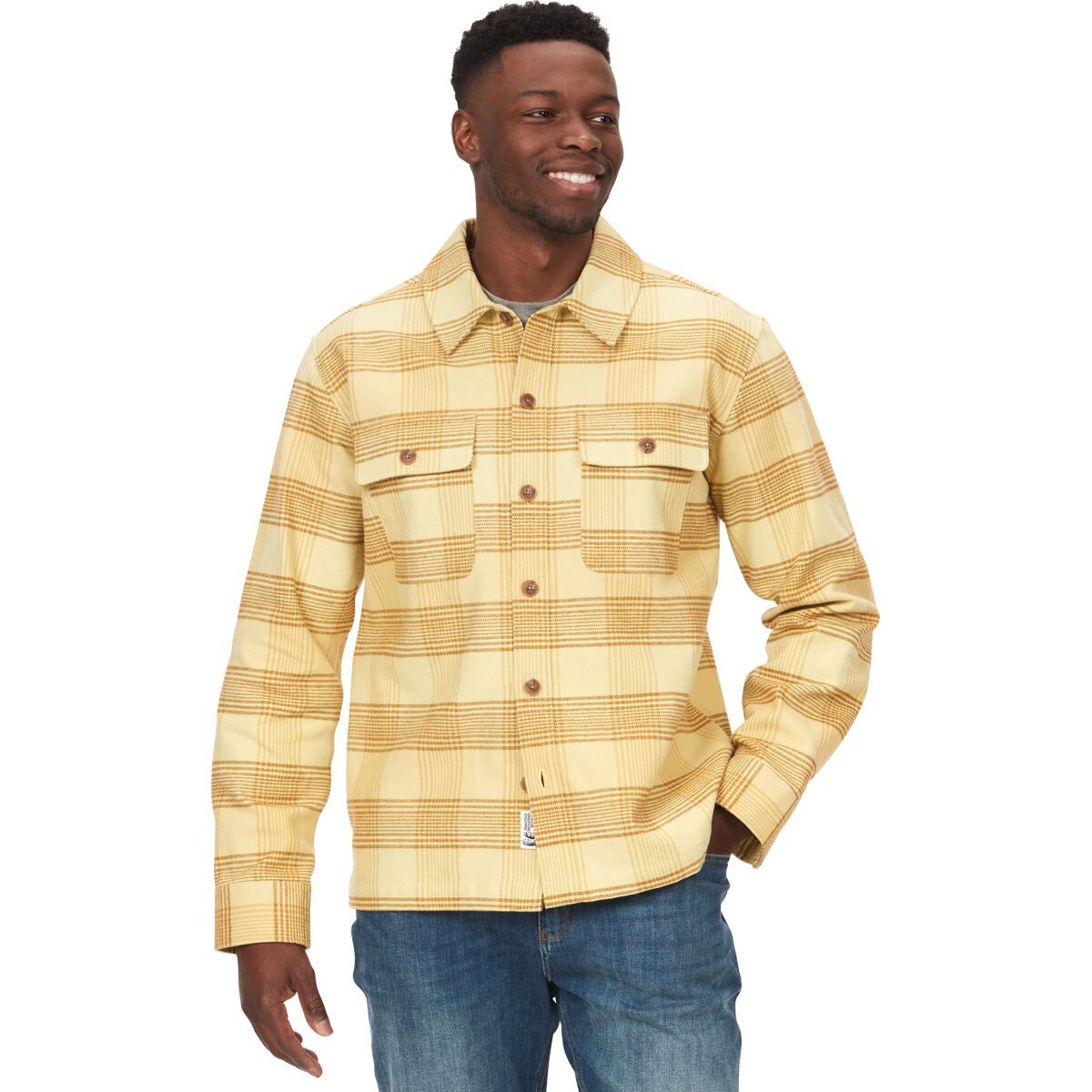 Marmot Incline Heavyweight Flannel Shirt - Men's Light Oak, M
