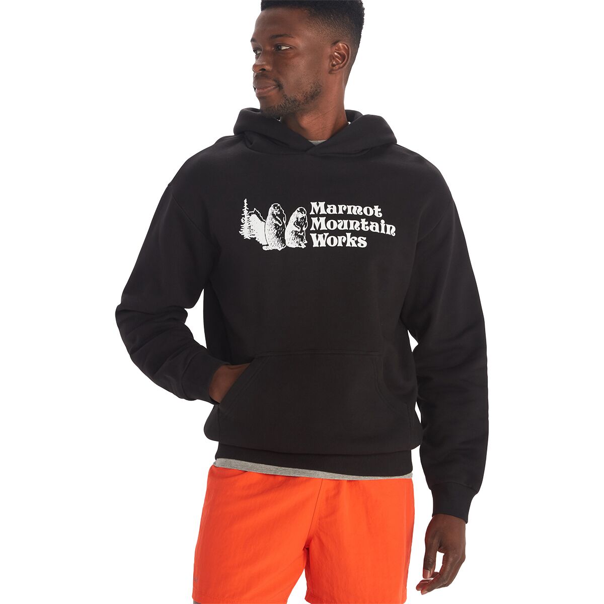 Image of Marmot MMW Heavyweight Hoodie - Men's Black, XXL