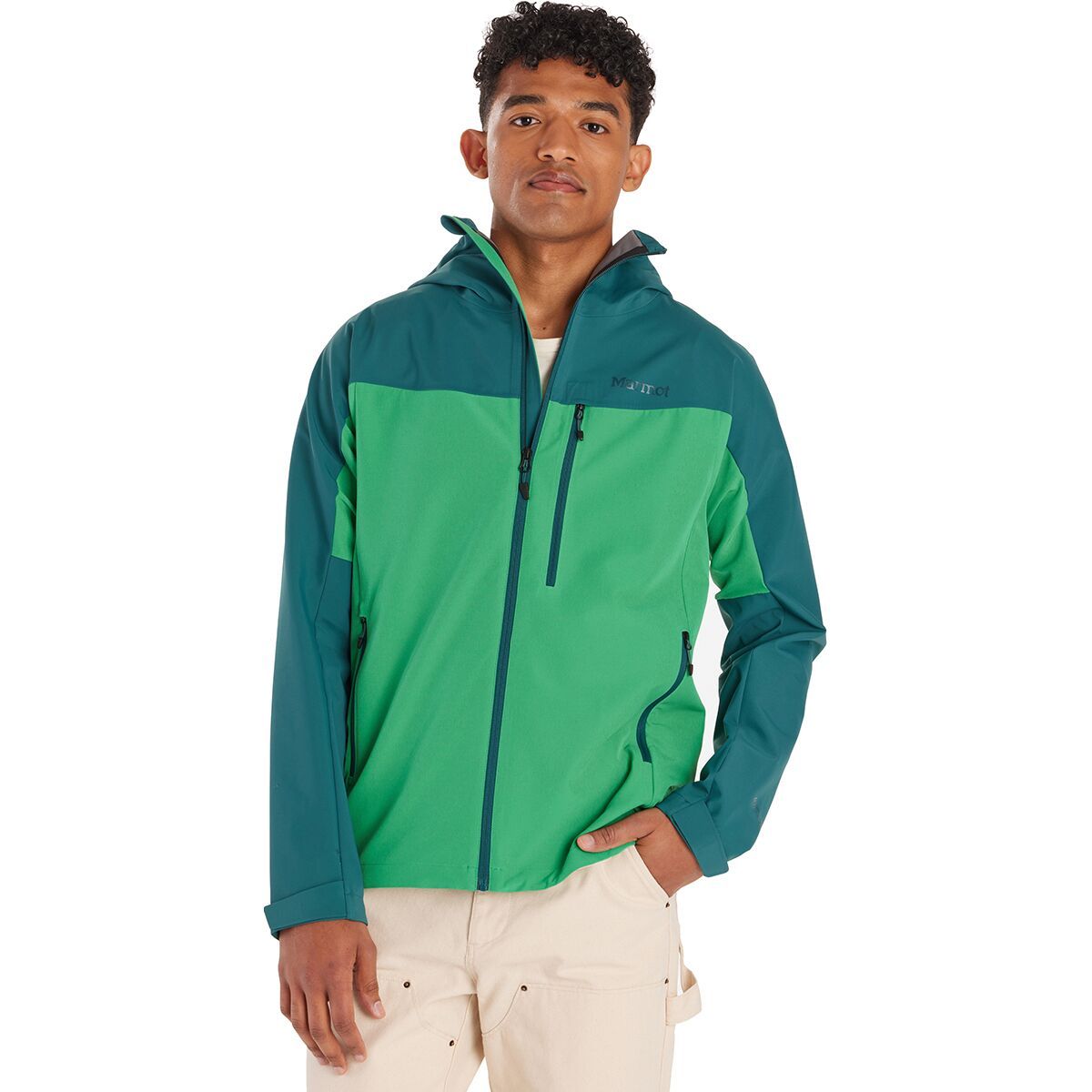 Marmot ROM Softshell Jacket - Men's Dark Jungle/Clover, M