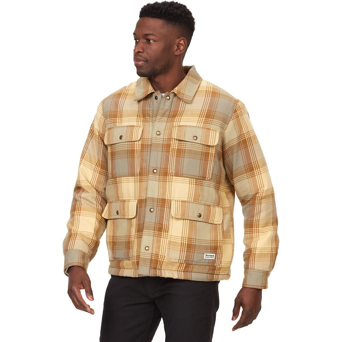 Marmot Ridgefield Heavyweight Sherpa Flannel - Men's Light Oak, S