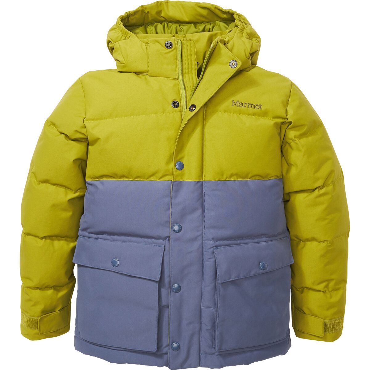 Marmot Fordham II Hoodie - Kids' Storm/Cilantro, XS