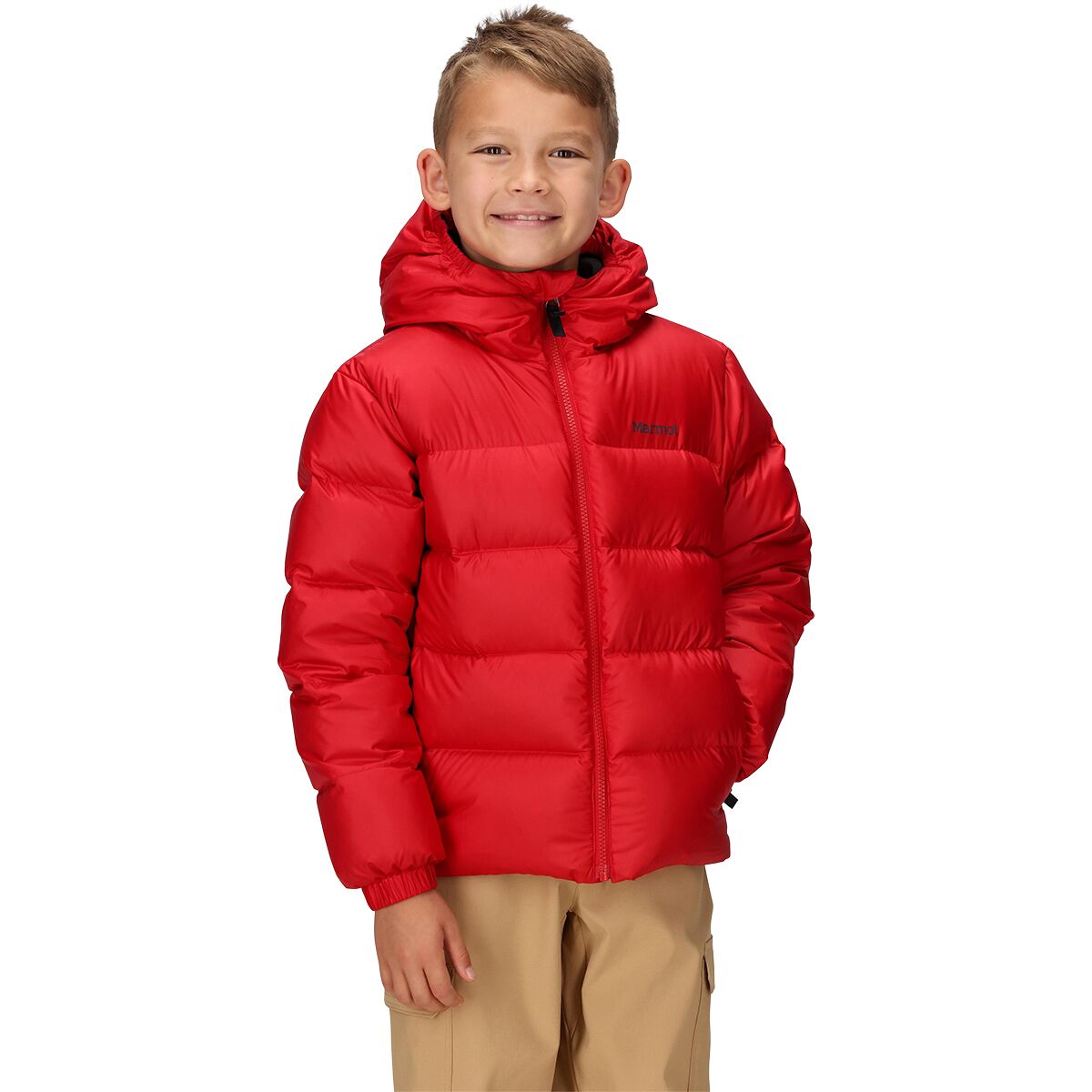 Image of Marmot Guides Down Hoodie - Kids' Team Red, L