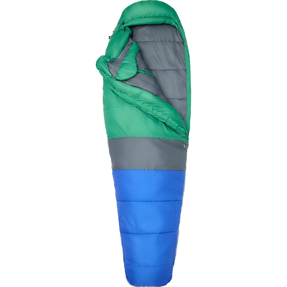 Marmot Trestles Elite Eco 30 Sleeping Bag - Kids' Trail Blue/Clover, Reg/Left Zip