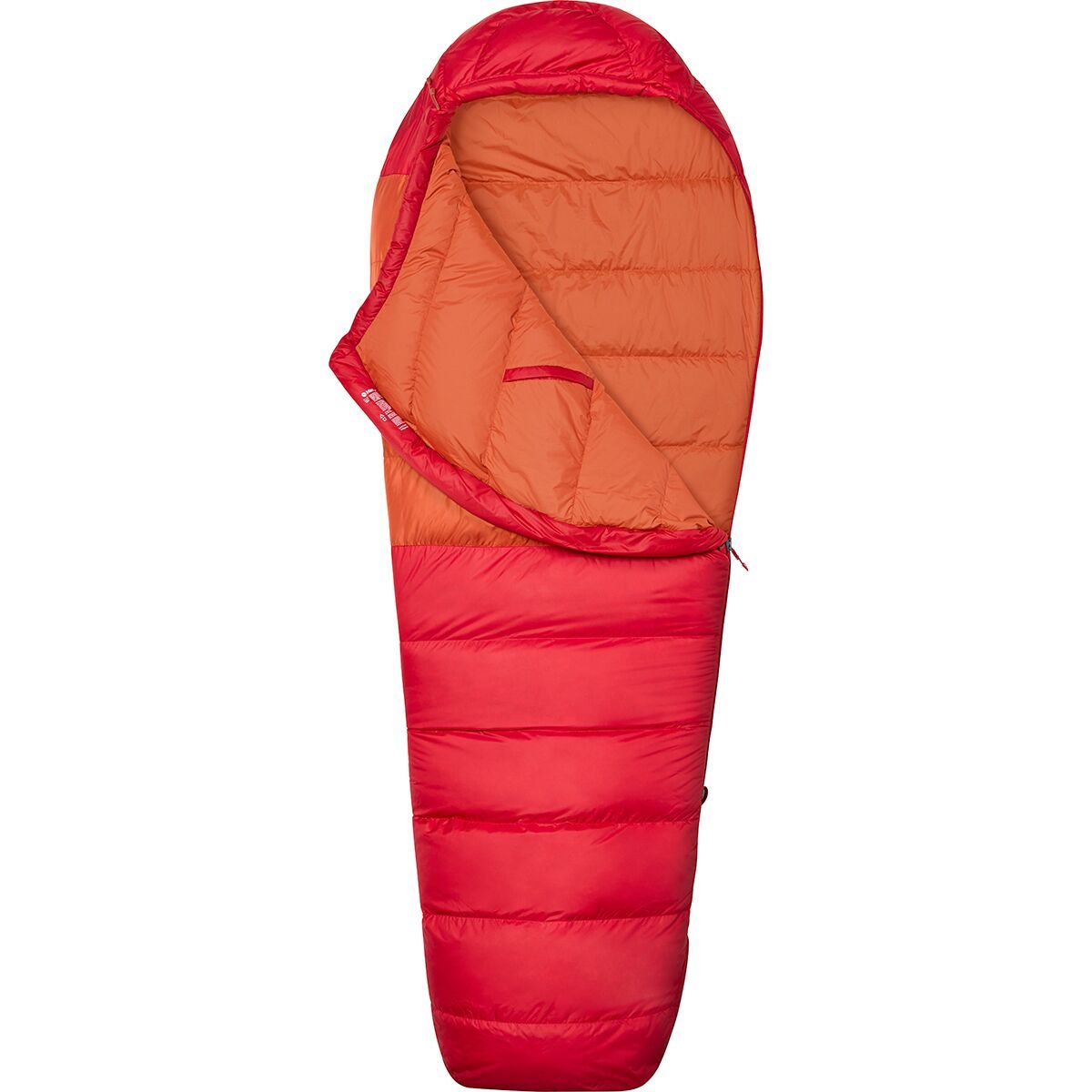 Marmot Lost Coast Sleeping Bag: 40F Down Team Red/Auburn, Long/Left Zip