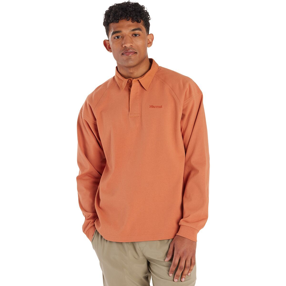 Marmot Mountain Works Rugby Pullover - Men's Sunburn, S