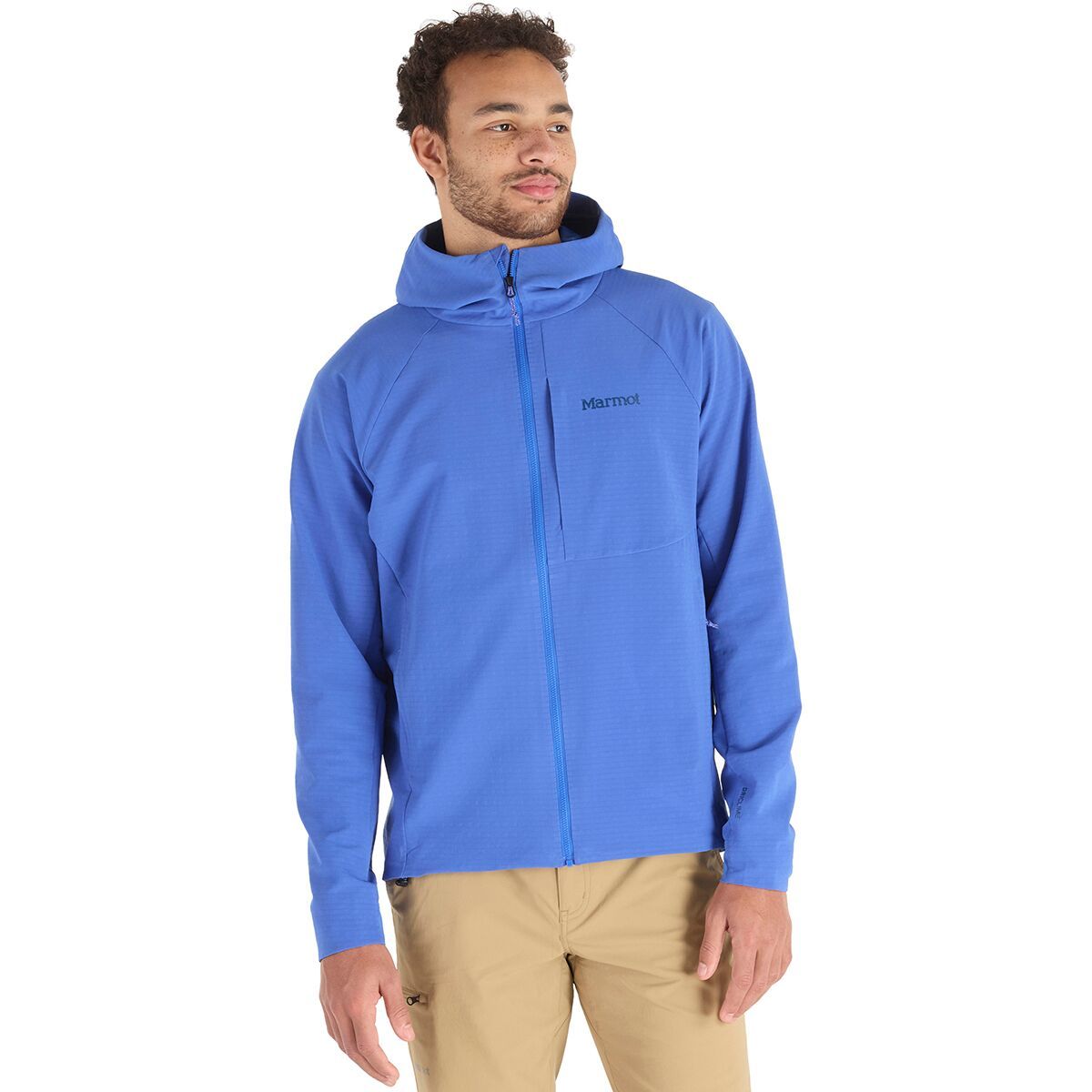 Marmot Pinnacle DriClime Hooded Jacket - Men's Trail Blue, XXL