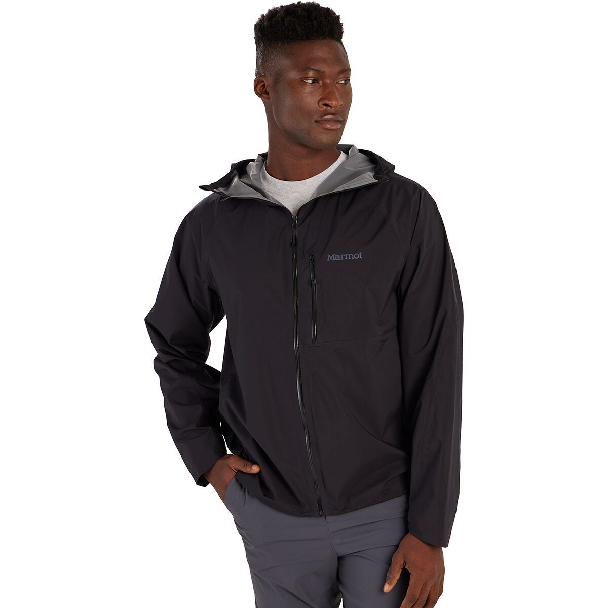 Image of Marmot Superalloy Bio Rain Jacket - Men's Black, M