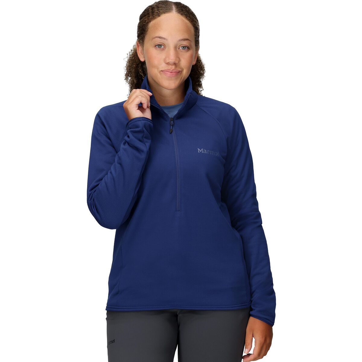 Image of Marmot Leconte Fleece 1/2-Zip Jacket - Women's Twilight Blue, XL