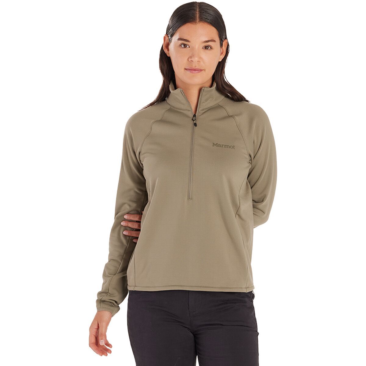 Image of Marmot Leconte Fleece 1/2-Zip Jacket - Women's Vetiver, XS