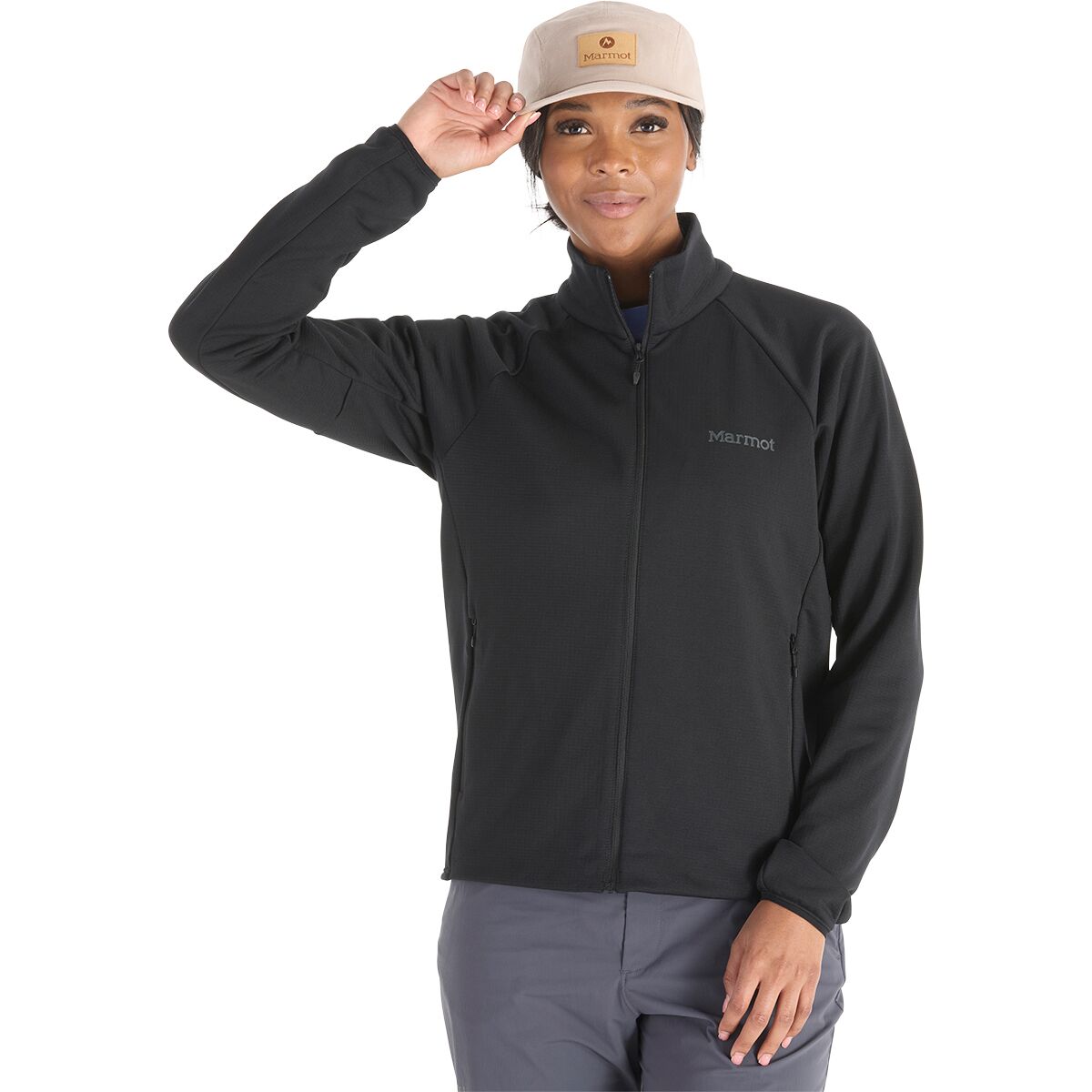 Image of Marmot Leconte Fleece Jacket - Women's Black, M