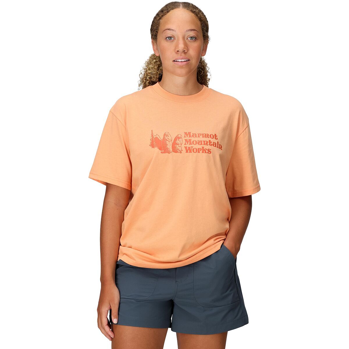 Image of Marmot MMW Short-Sleeve T-Shirt - Women's Fresh Apricot, XL