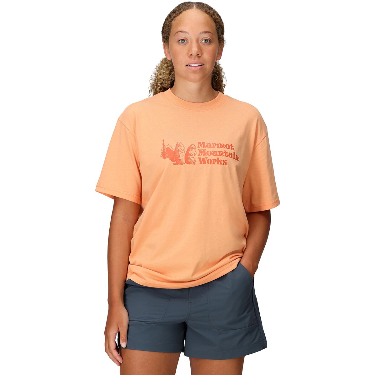 Image of Marmot MMW Short-Sleeve T-Shirt - Women's Fresh Apricot, S