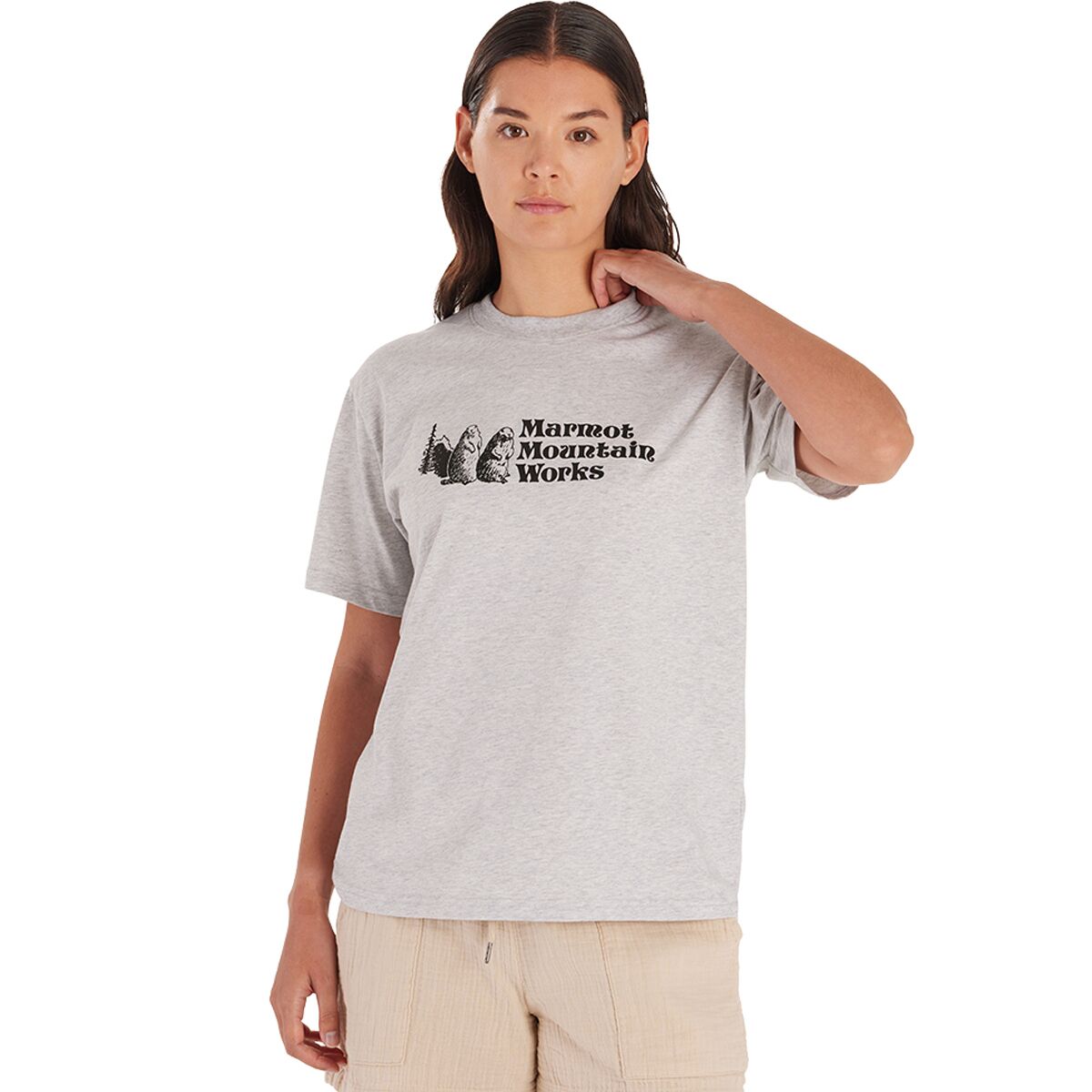 Image of Marmot MMW Short-Sleeve T-Shirt - Women's Light Grey Heather, L