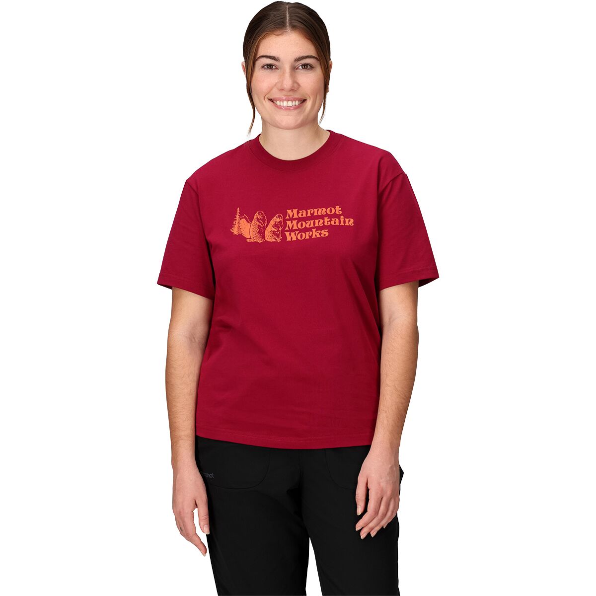 Image of Marmot MMW Short-Sleeve T-Shirt - Women's Red Mulberry, L