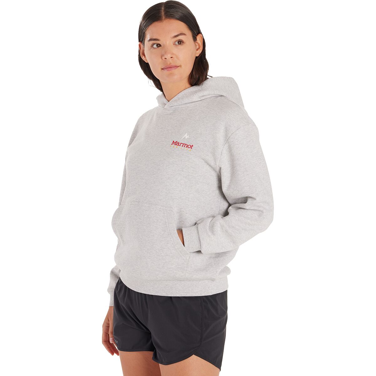 Image of Marmot Marmot for Life Hoodie - Women's Light Grey Heather, XL