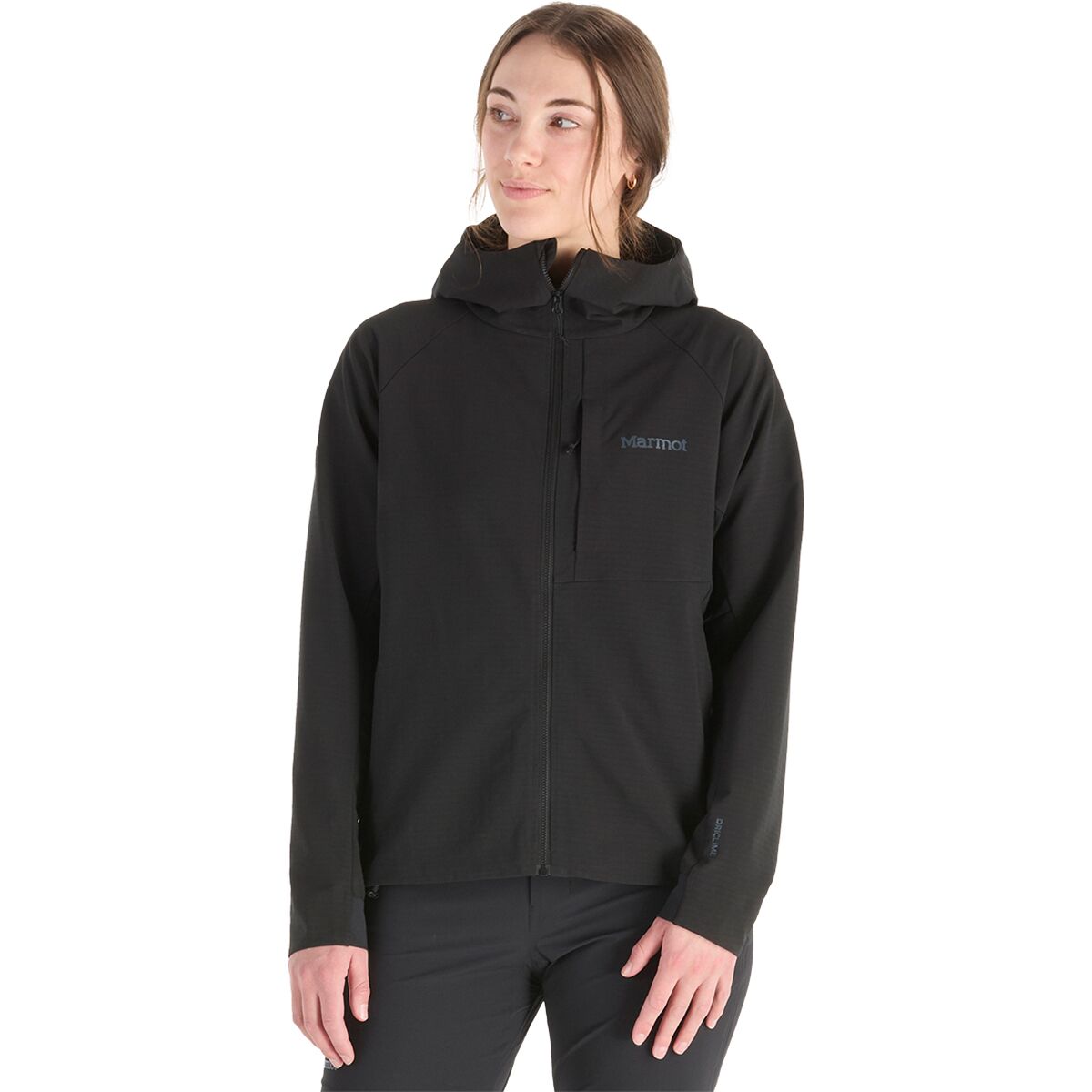 Image of Marmot Pinnacle DriClime Hoodie - Women's Black, M