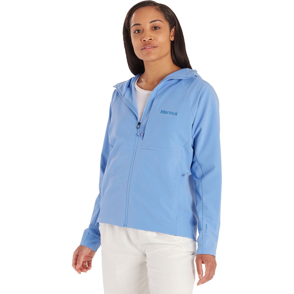 Marmot Pinnacle DriClime Hoodie - Women's Blue Bonnet, M