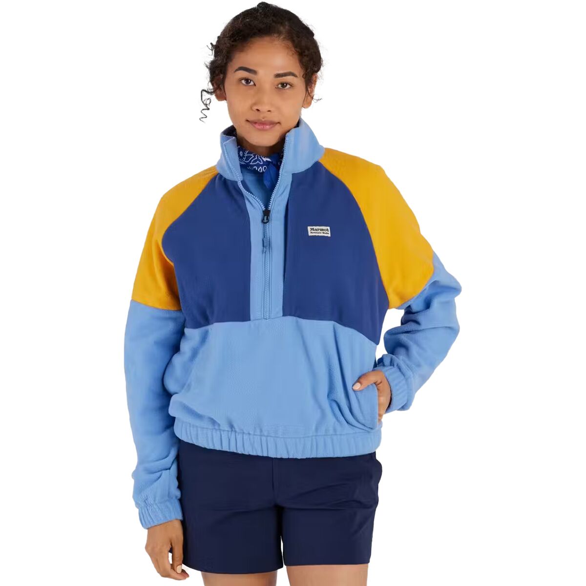Marmot Marmot Retro Rocklin 1/2-Zip Jacket - Women's Sunburn/Grapefruit/Auburn, L