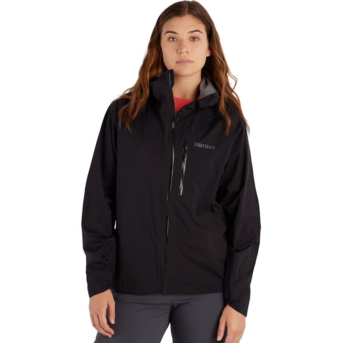 Image of Marmot Superalloy Bio Rain Jacket - Women's Black, L