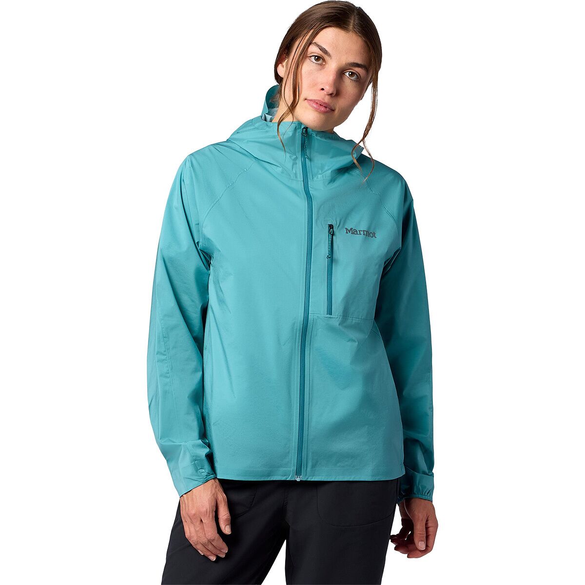 Image of Marmot Superalloy Bio Rain Jacket - Women's Galapagos Blue, S