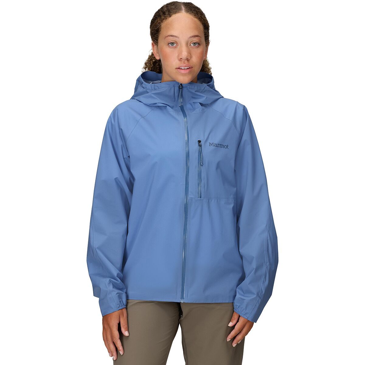Image of Marmot Superalloy Bio Rain Jacket - Women's Rain Cloud, S