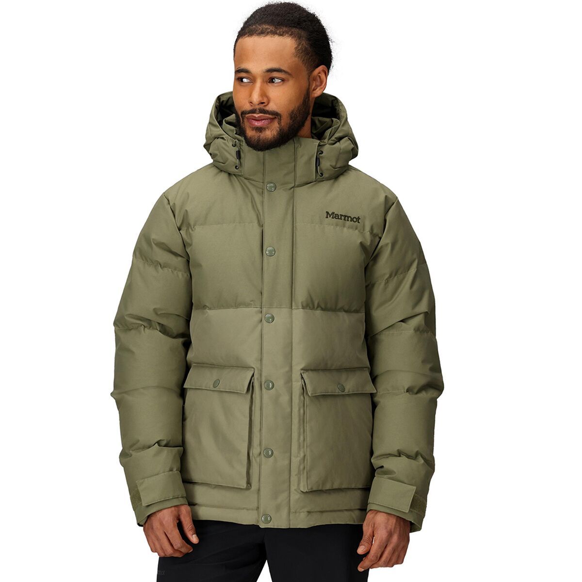 Image of Marmot Fordham Down Jacket - Men's Olive Grove, L