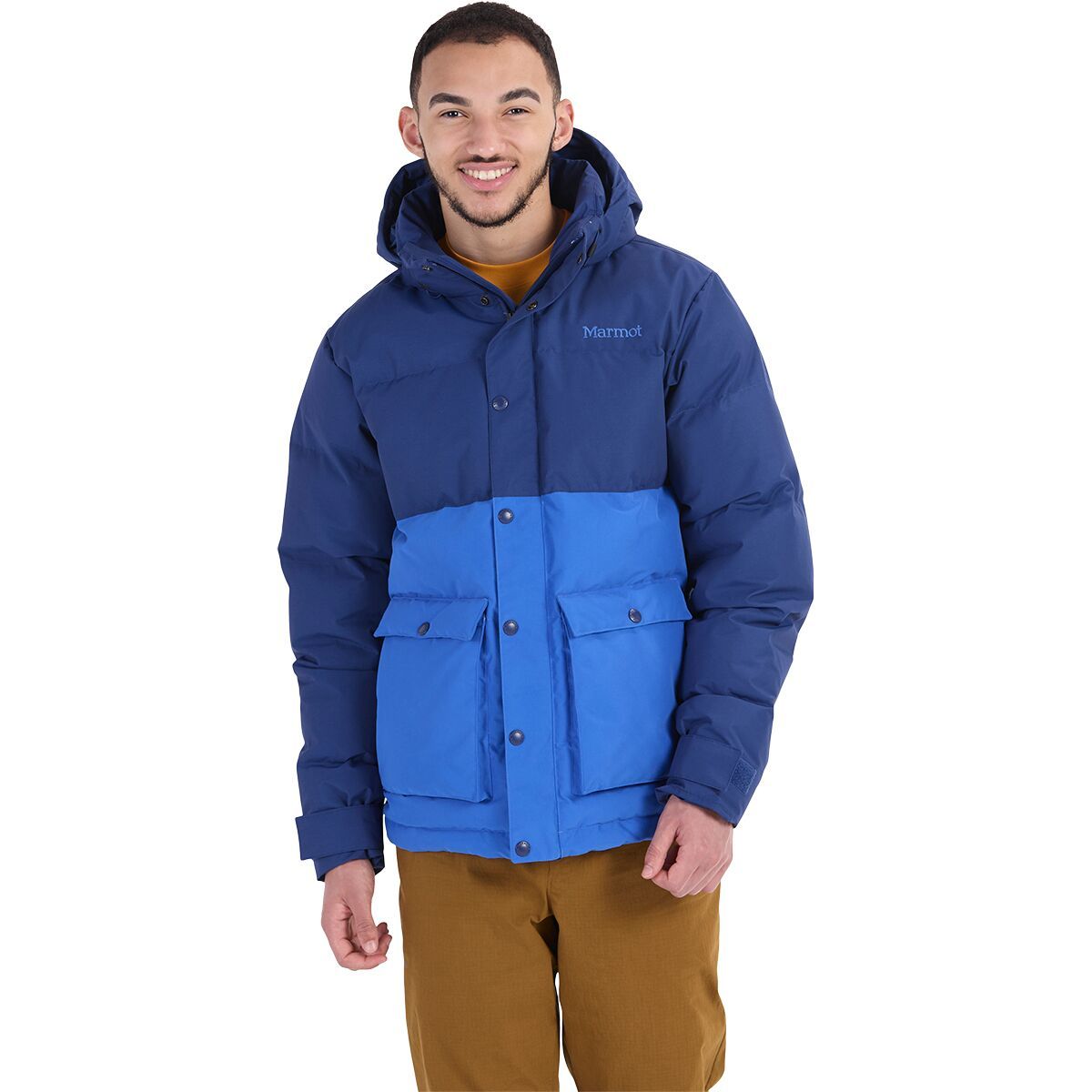 Image of Marmot Fordham Down Jacket - Men's Twilight Blue/Trail Blue, XXL