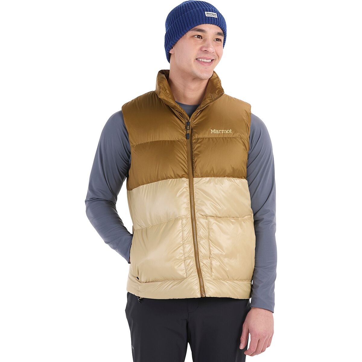 Image of Marmot Guides Down Vest - Men's Hazel/Light Oak, M