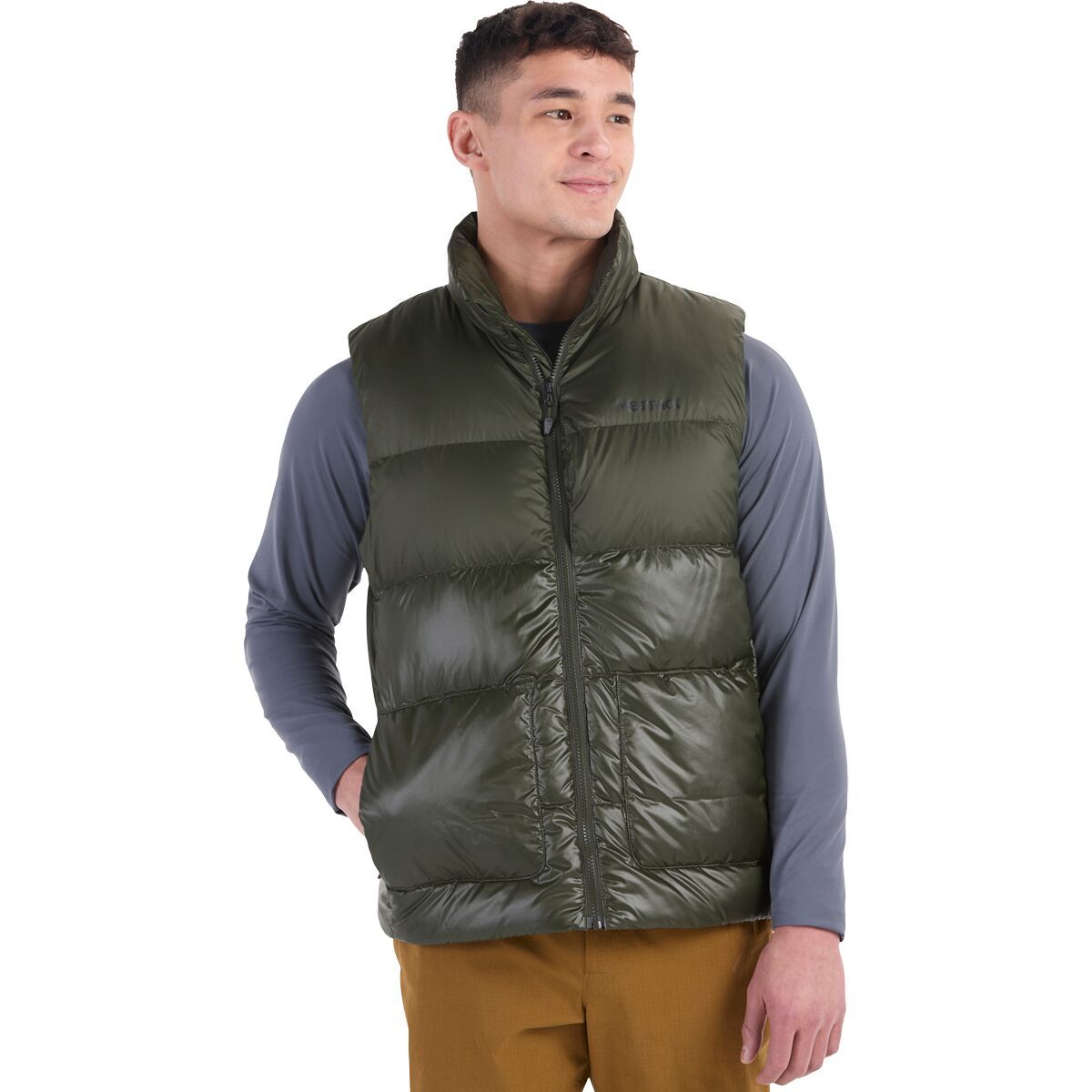 Image of Marmot Guides Down Vest - Men's Rosin Green, XL