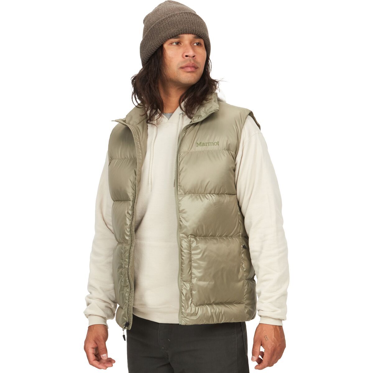 Image of Marmot Guides Down Vest - Men's Vetiver, L