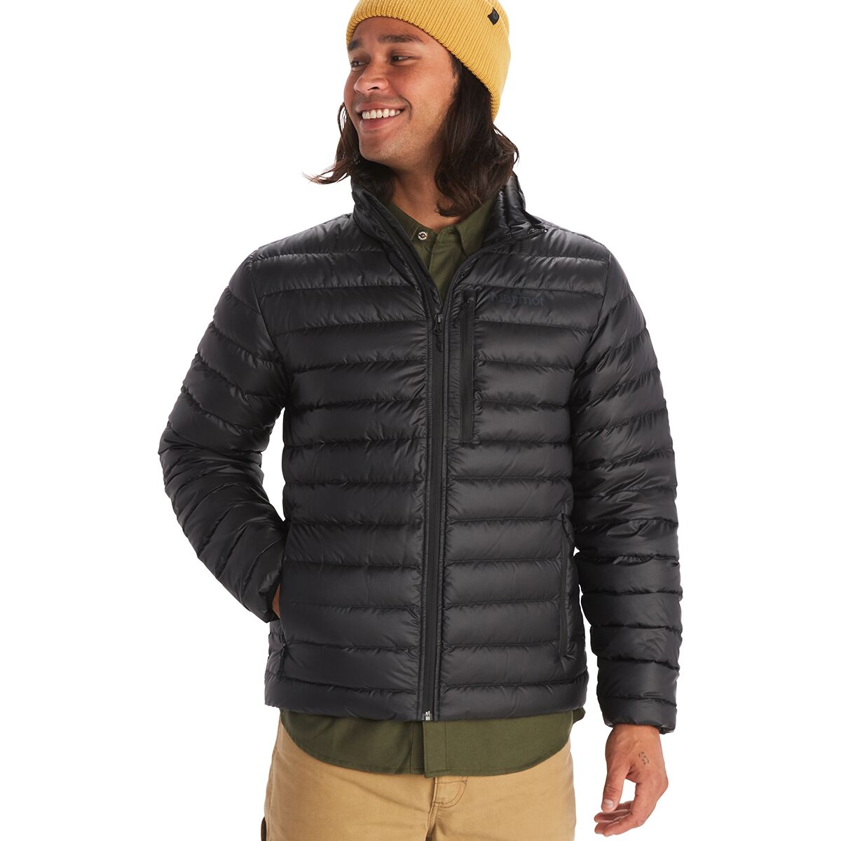 Image of Marmot Highlander Down Jacket - Men's Black, M