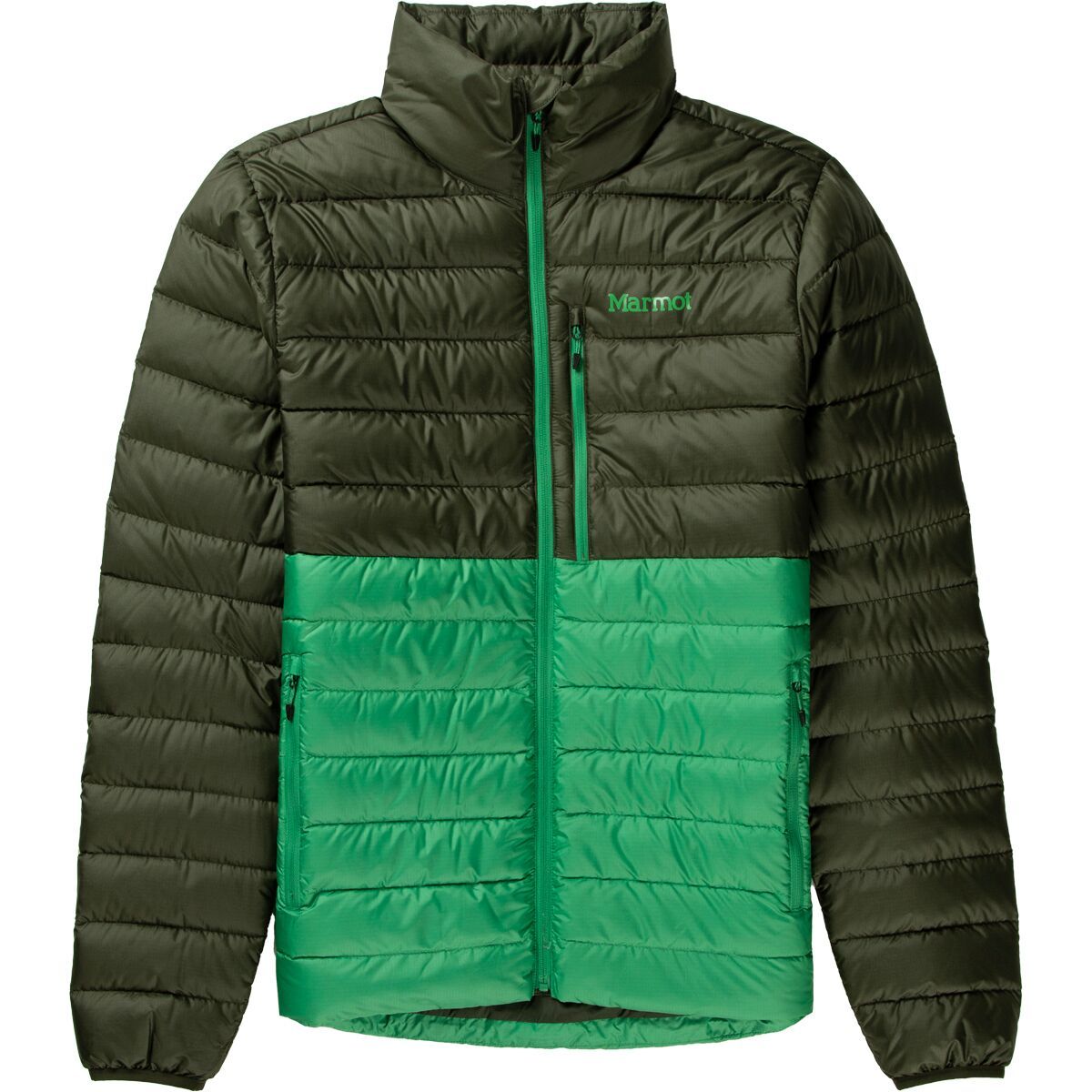 Image of Marmot Highlander Down Jacket - Men's Rosin Green/Clover, XL