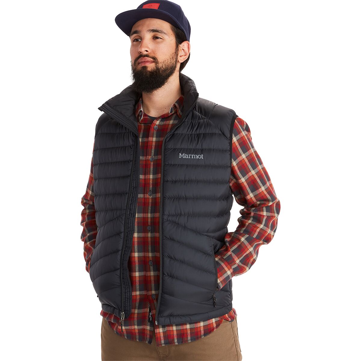 Image of Marmot Highlander Down Vest - Men's Black, M