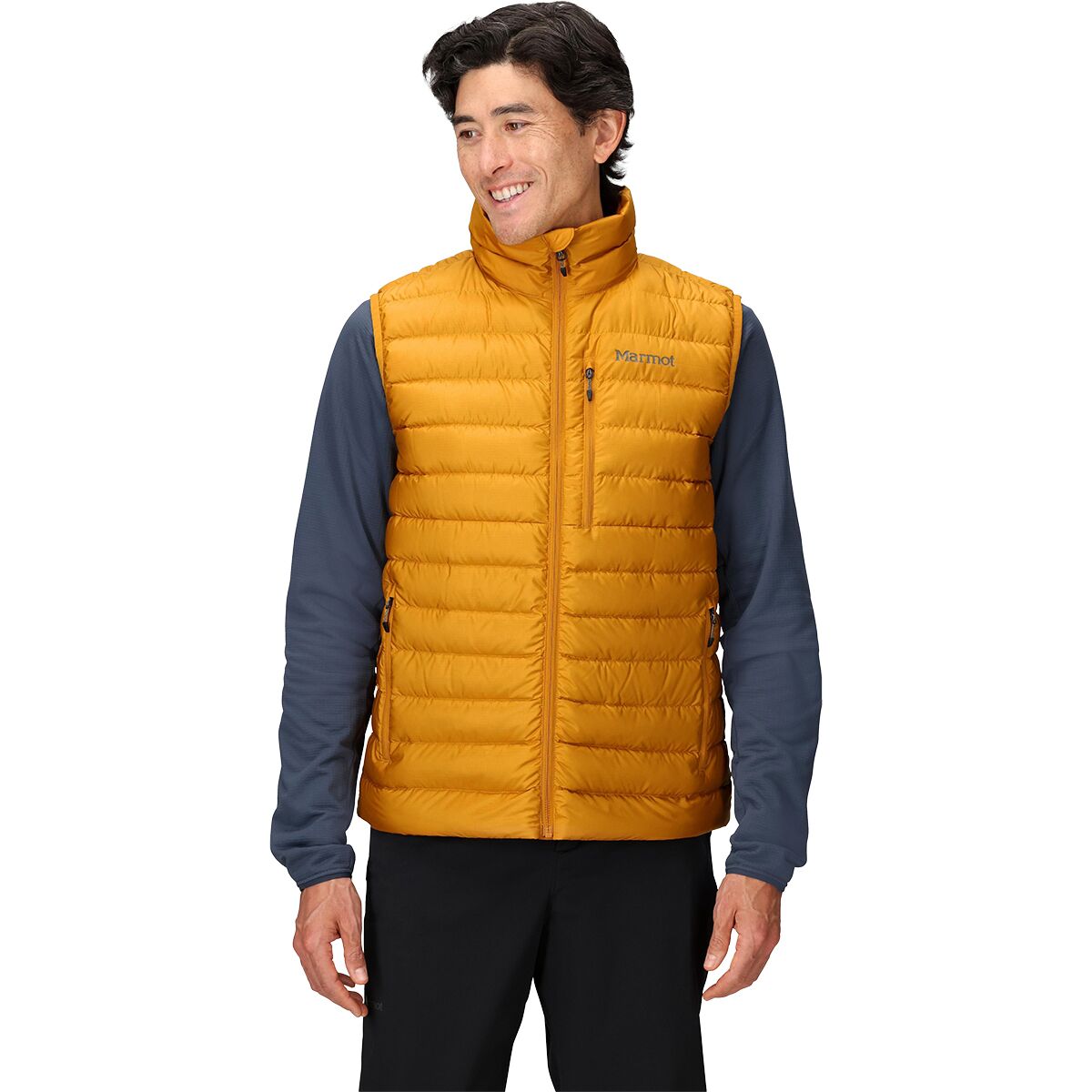 Image of Marmot Highlander Down Vest - Men's Honey Glaze, M
