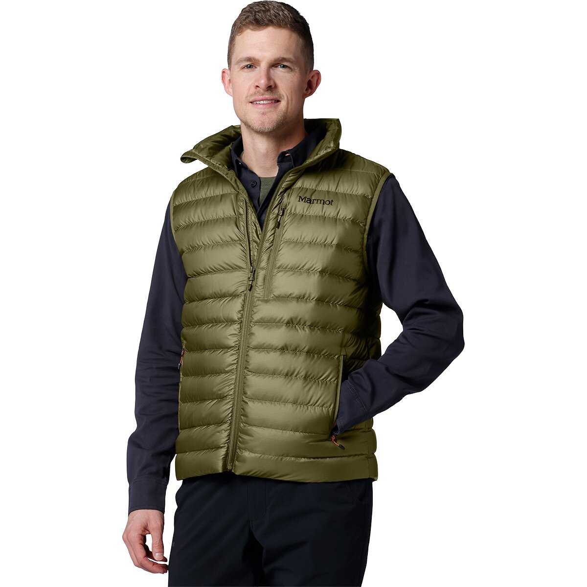 Image of Marmot Highlander Down Vest - Men's Surplus Green, M