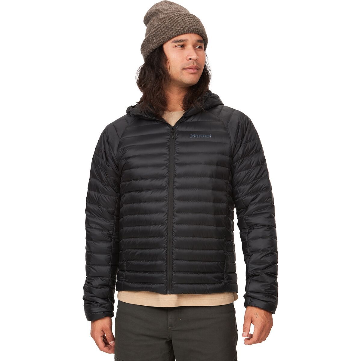 Image of Marmot Hype Down Hooded Jacket - Men's Black, S